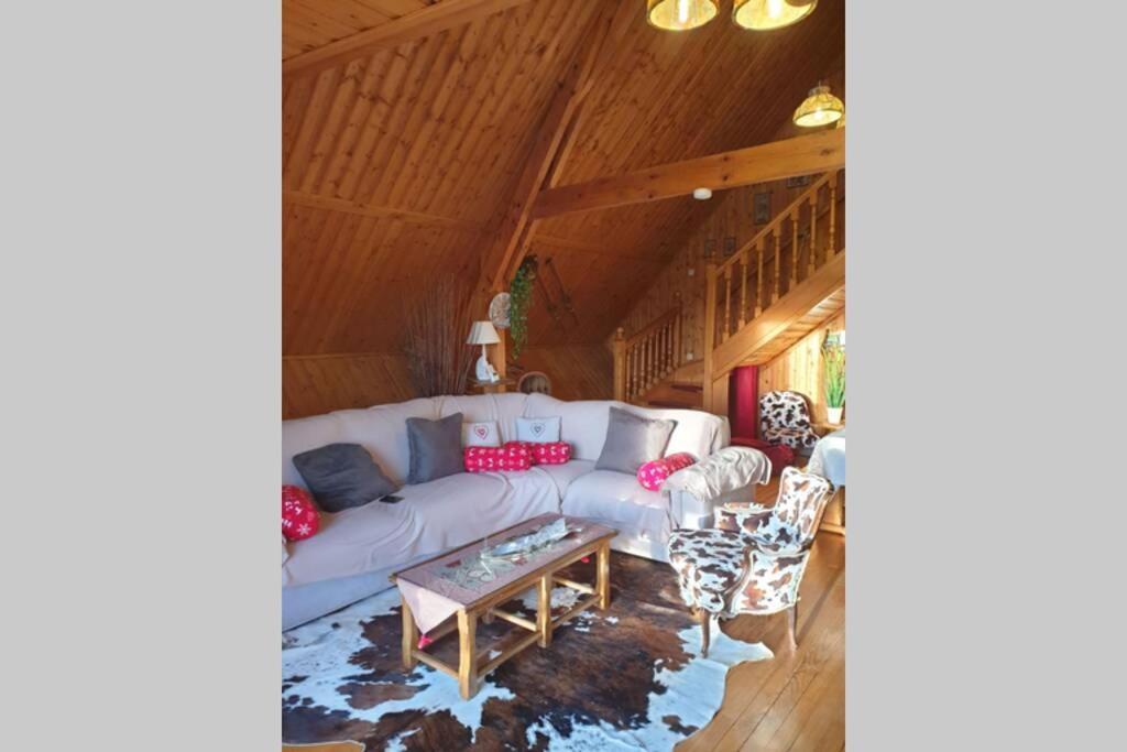 Authentique Chalet Vue Sur Le Lac Et Les Pistes Besse-et-Saint-Anastaise Eksteriør billede